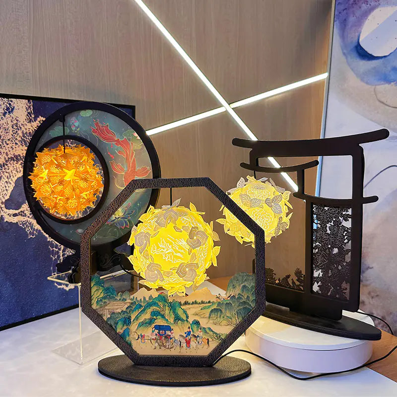 Creative Paper Cut Lamp - DIY Handmade Night Light
